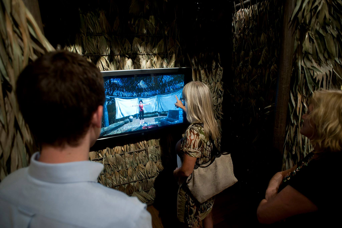 Patrons looking at the Exhibits inside the Governors House Cultural Center Museum 