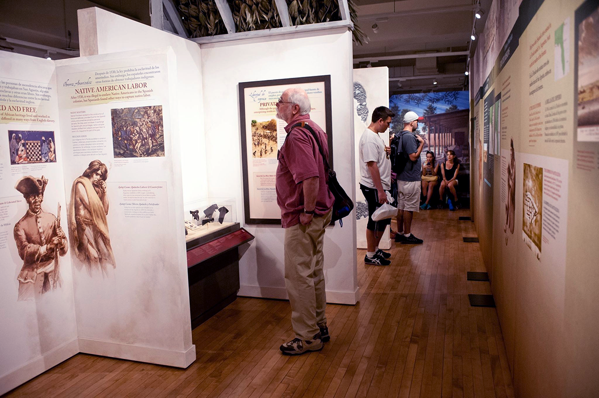 Patrons looking at the Exhibits inside the Governors House Cultural Center Museum 