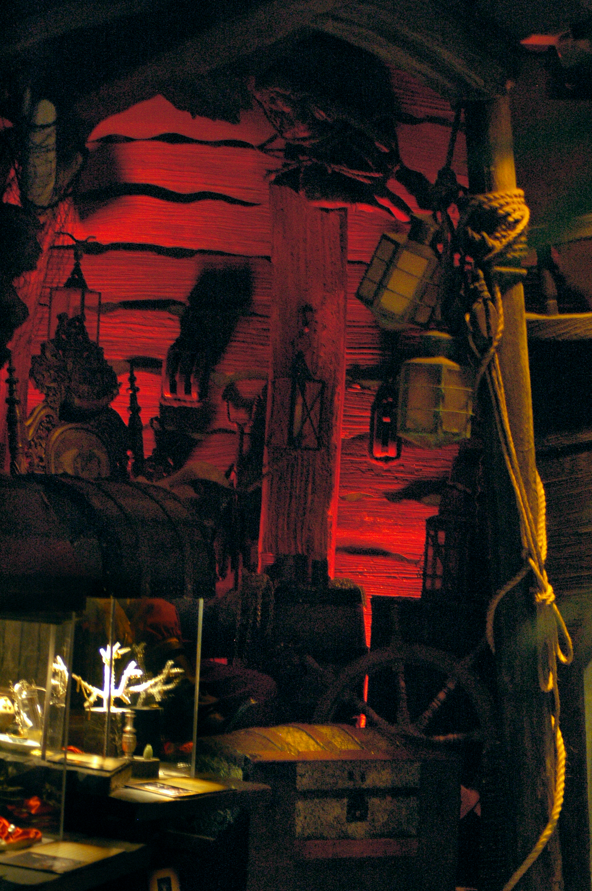 A room displayed inside the  St. Augustine Pirate Treasure Museum 