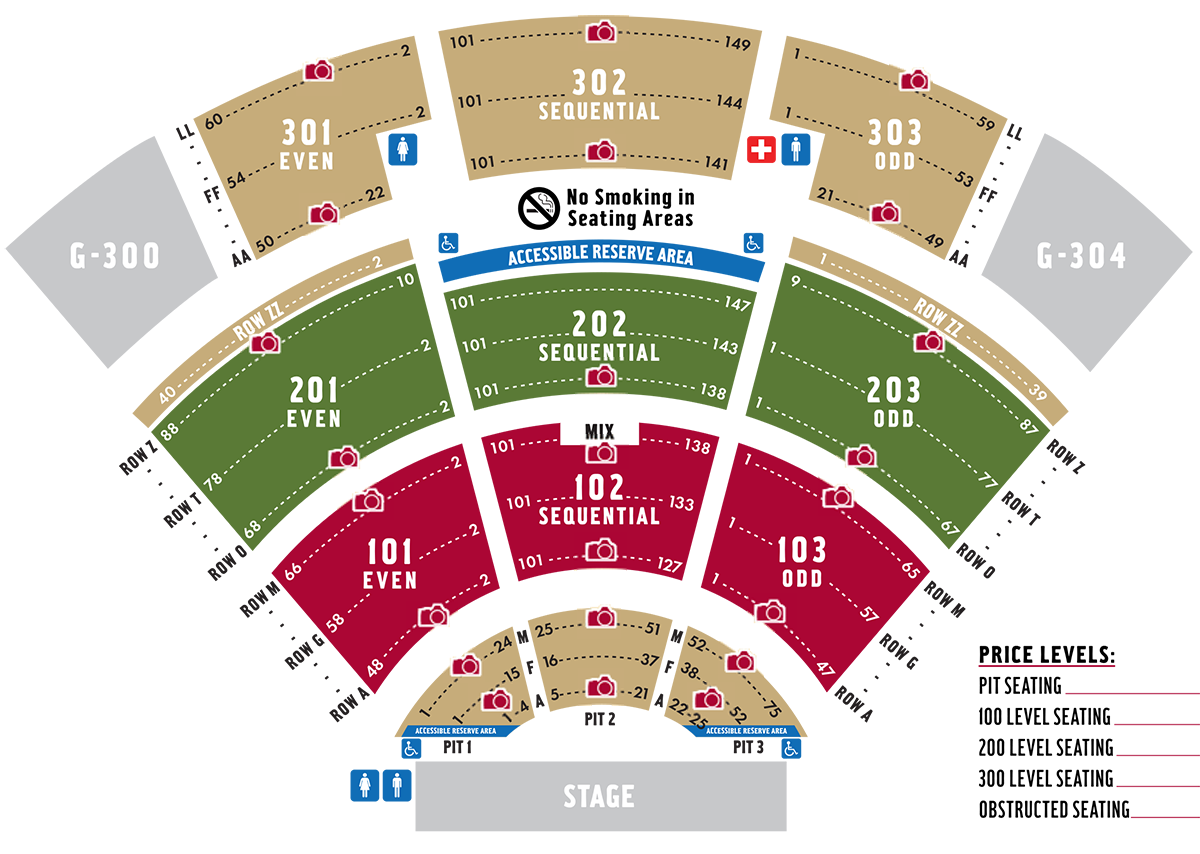 St. Augustine Amphitheater Seating Chart