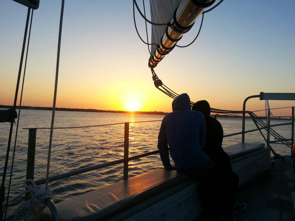 Schooner Freedom Nights of Lights view from being aboard