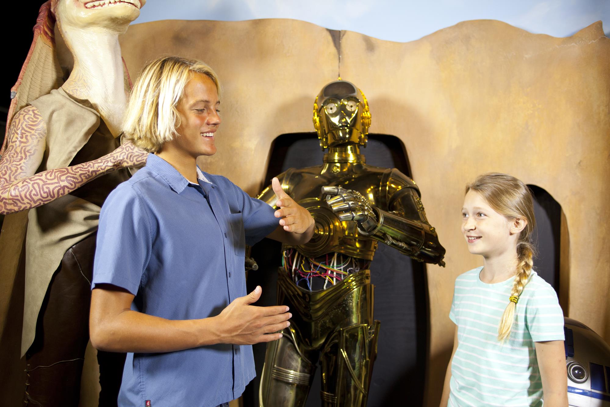 Wax figure of C3PO