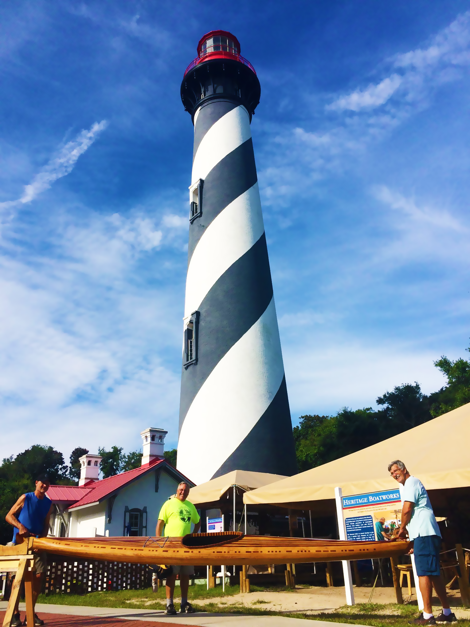 View of the entrance of the St. Augustine Lighthouse