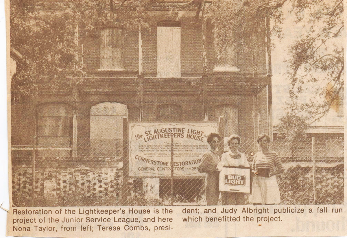 A historic photo of the old Lighthouse Keeper and their home