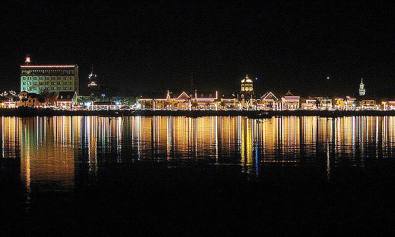 Schooner Freedom Nights of Lights view from being aboard