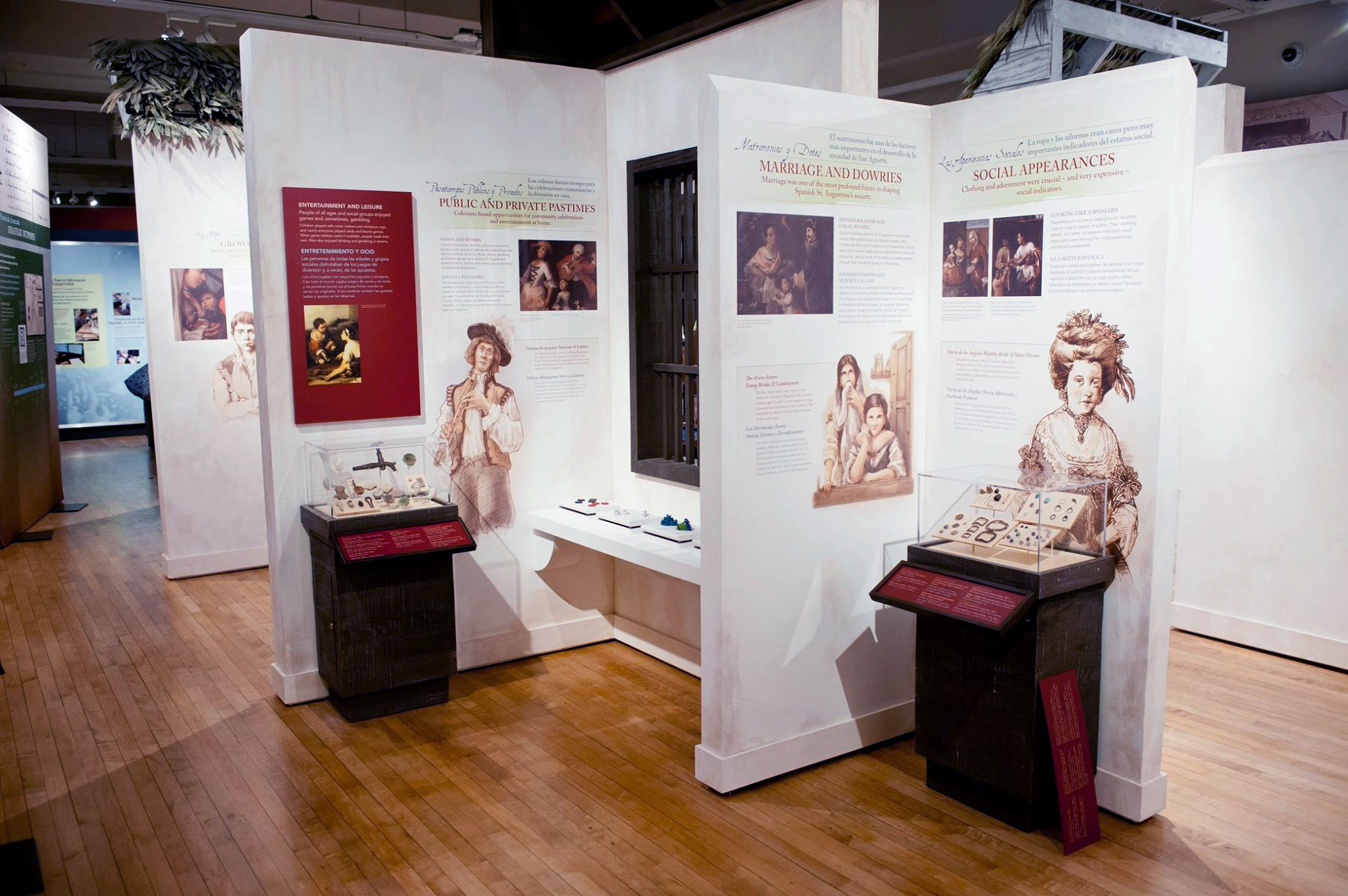 Exhibits inside the Governors House Cultural Center Museum 