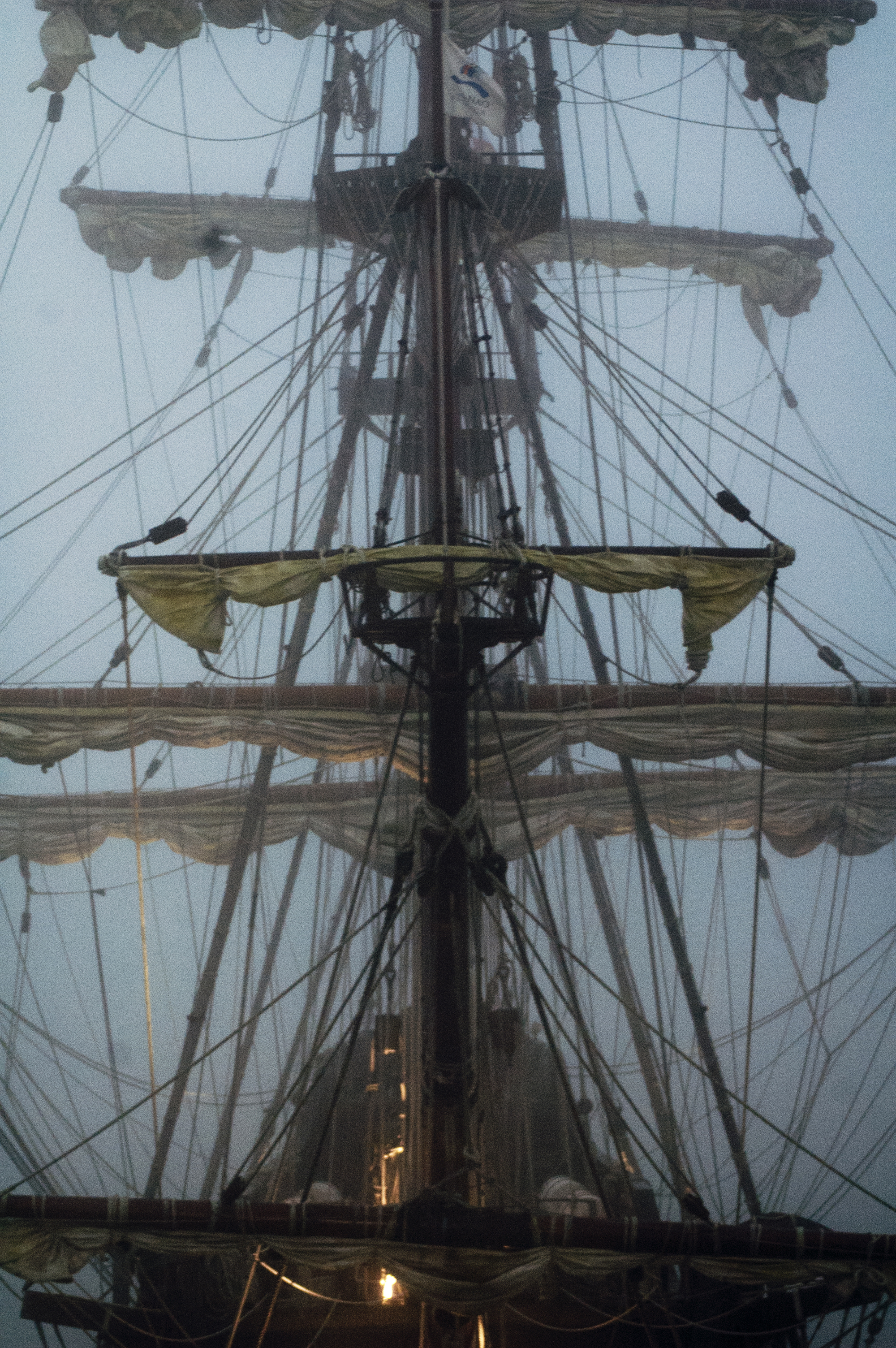 Tall Ship in Fog